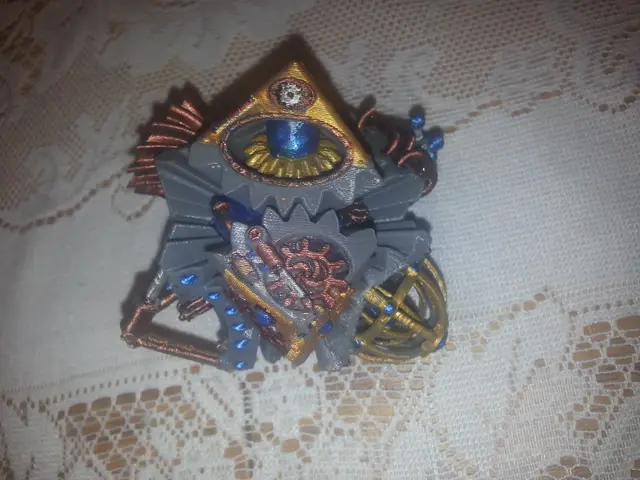 Steampunk cube gears — modelo 3D