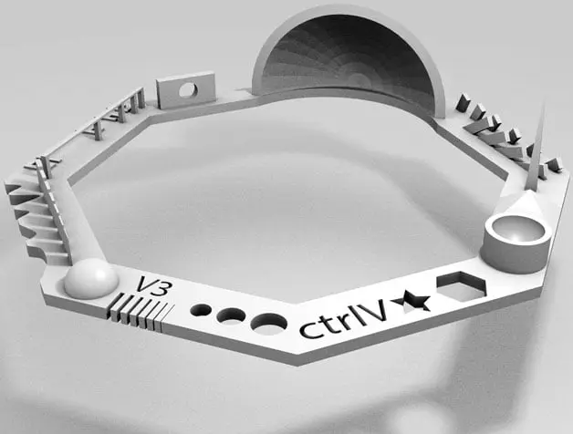 Test your 3D printer! v3 — modelo 3D