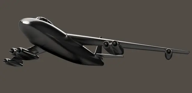 B-47E stratojet — modelo 3D