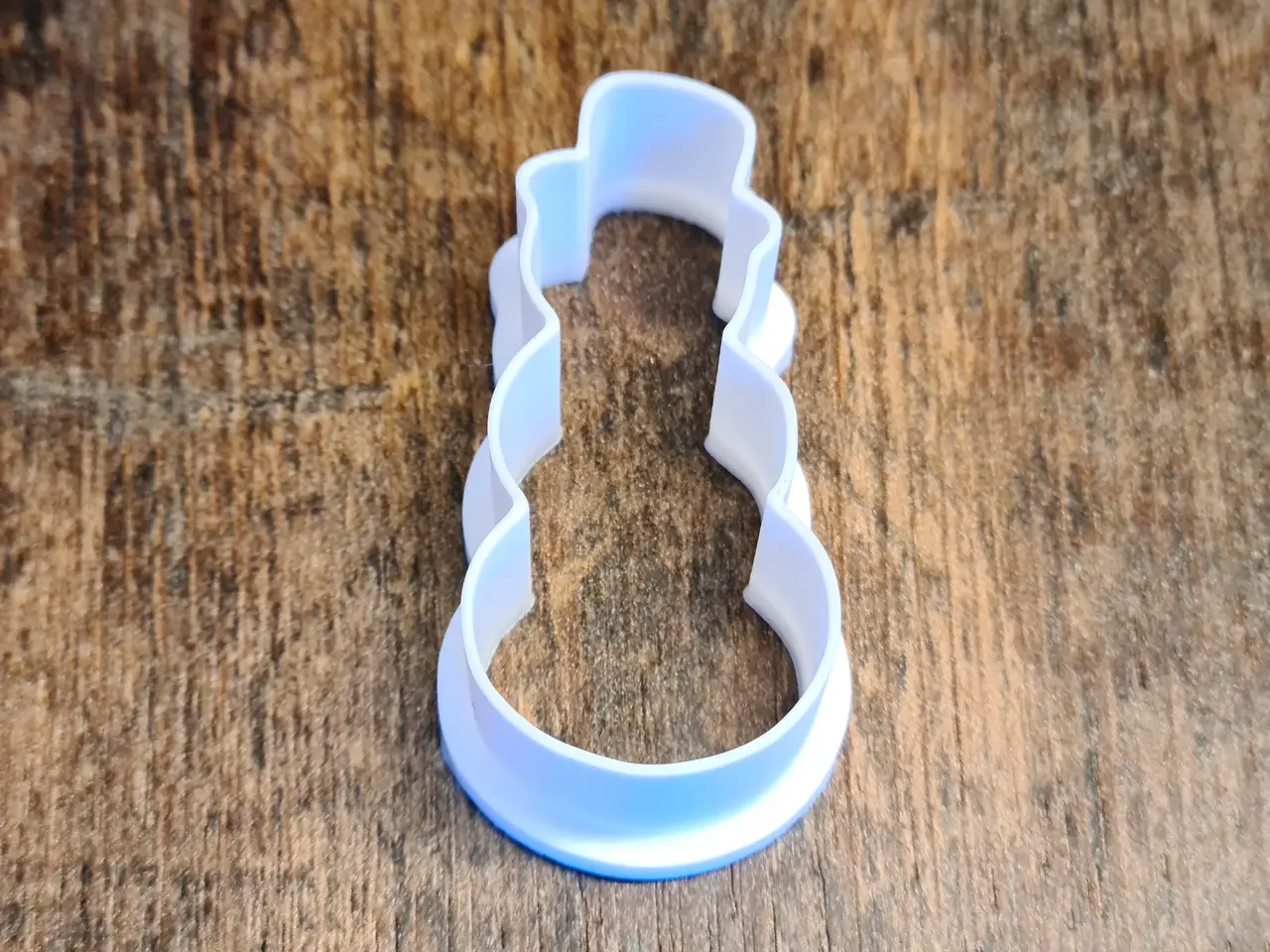 Christmas: snowman cookie cutter — modelo 3D