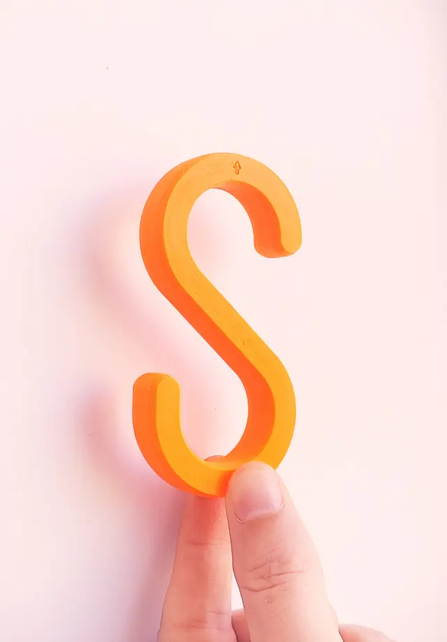 S-Hook - quick & easy print - last meters - functional - strong — modelo 3D