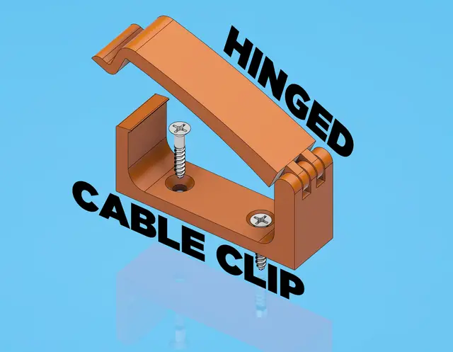 Hinged Cable Clip — modelo 3D