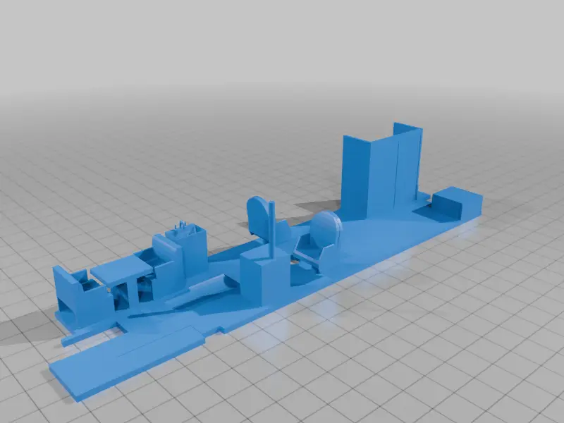 Lionel Bay Window Cavboose Interior — modelo 3D