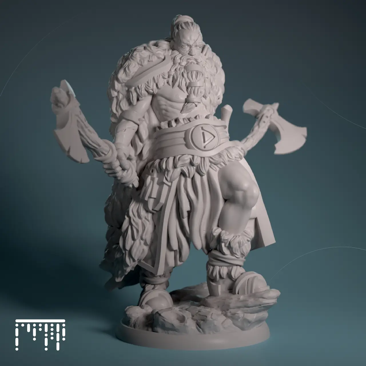 Viking berserker — modelo 3D