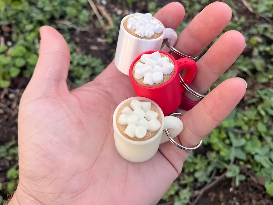 Christmas Hot Coco Keychain — modelo 3D
