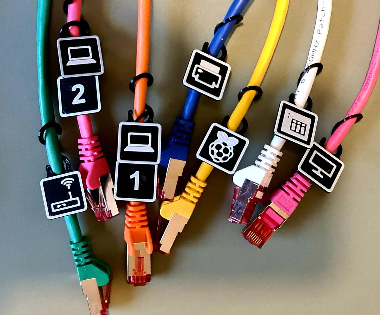 Cable Tag Set — modelo 3D