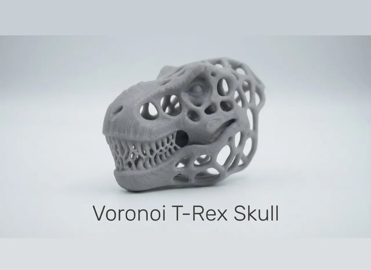 Voronoi T-Rex Skull — modelo 3D