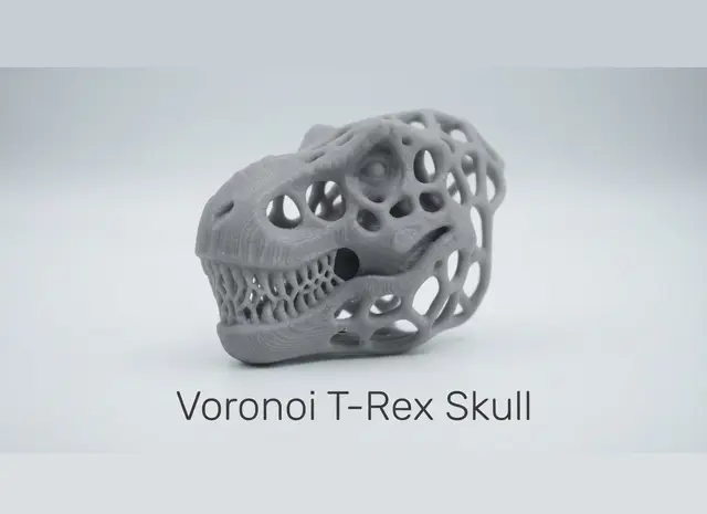 Voronoi T-Rex Skull — modelo 3D