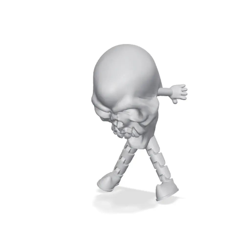 Screaming Skull – Articulated Halloween Fidget — modelo 3D
