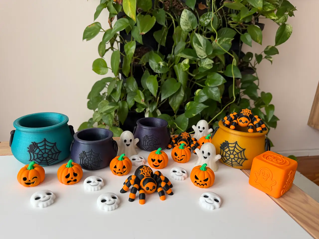 Halloween Pumpkins & Spooky Friends Set — modelo 3D