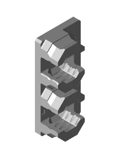 6.25 mm - Dual Snap (DS Part A) - VHB Tape Mount — modelo 3D