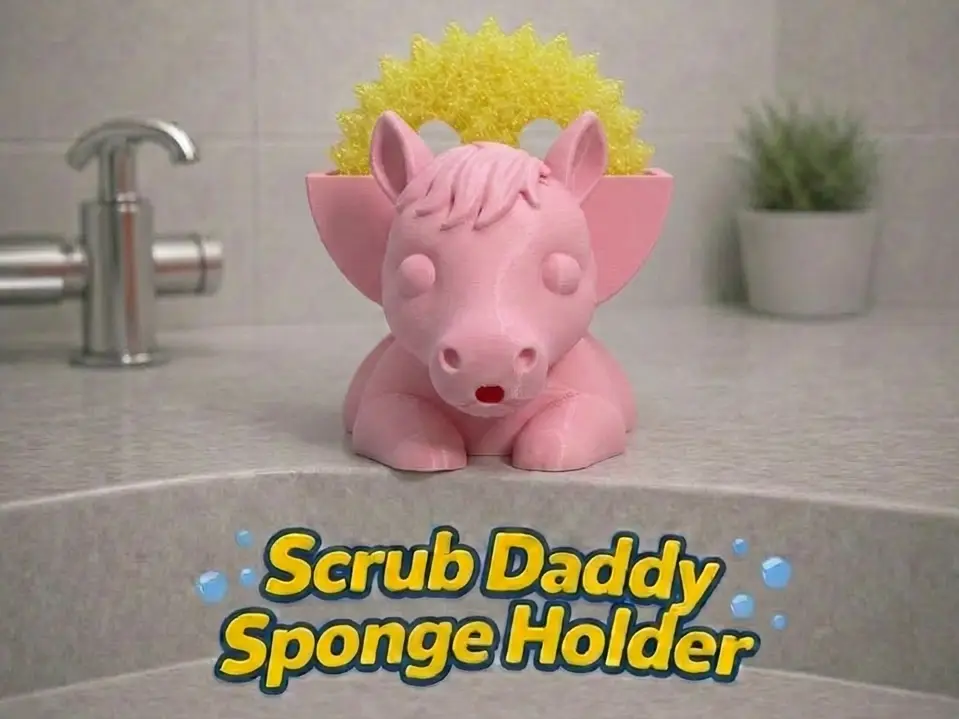 Zuri the Horse Scrub Daddy Holder — modelo 3D