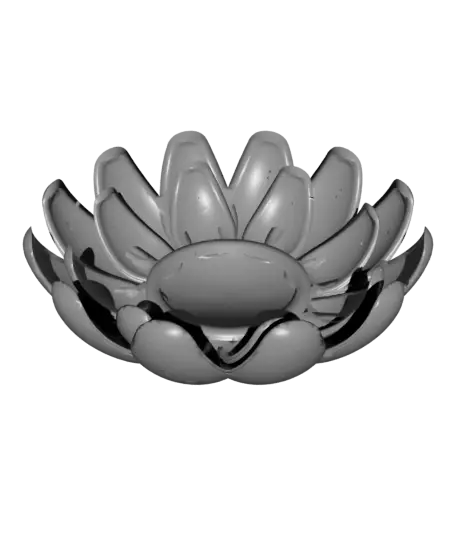 Diwali Flower Flame tealight — modelo 3D