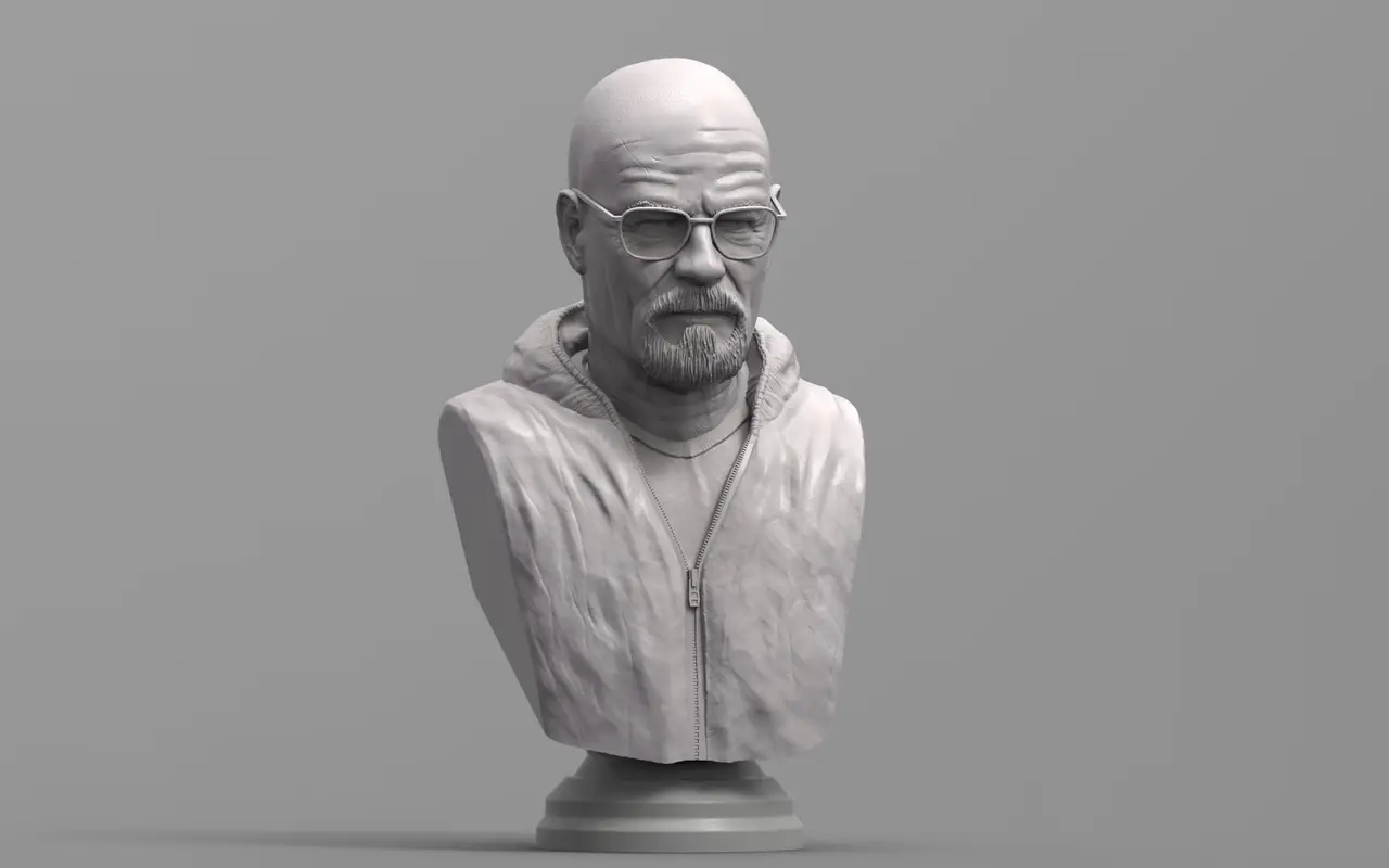 Walter White bust — modelo 3D