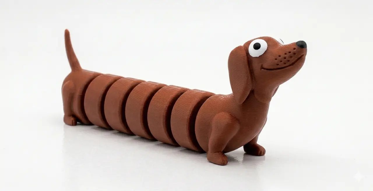 ARTICULATED DACHSHUND — modelo 3D