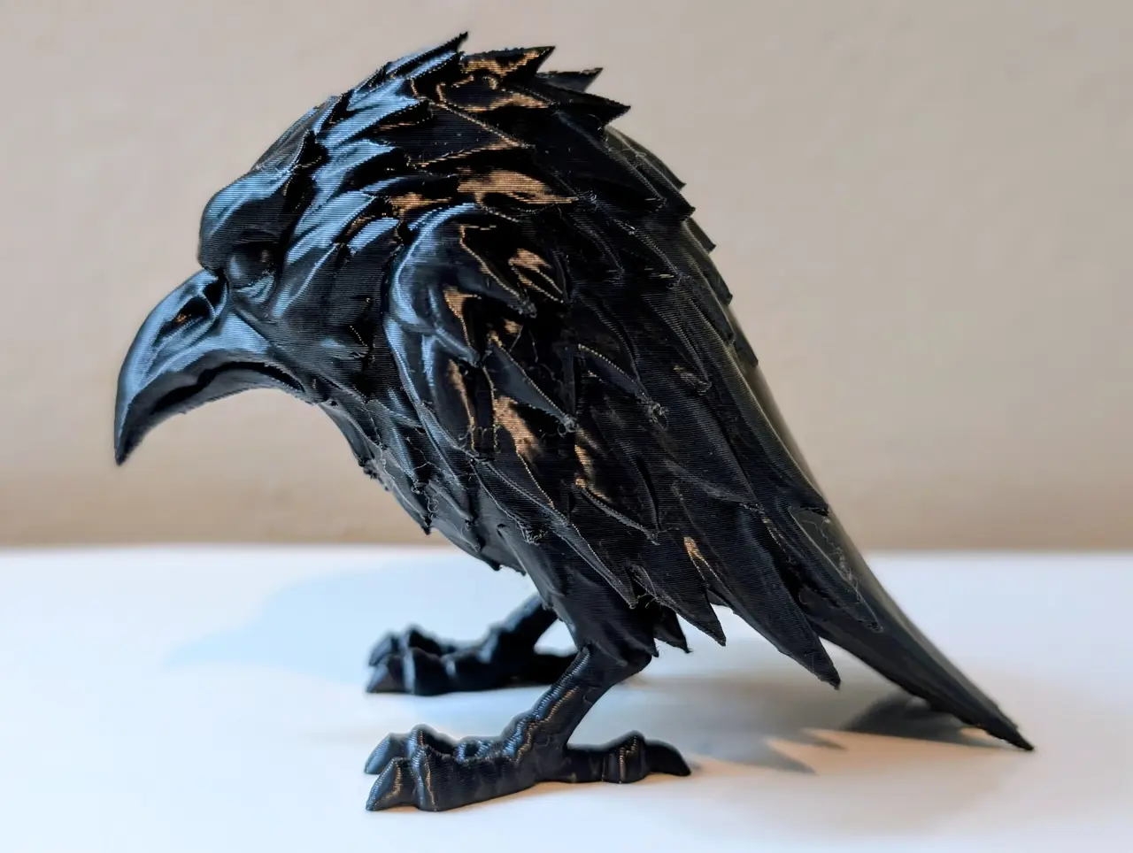 The Shadow Raven – Spooky Shelf Sculpture — modelo 3D