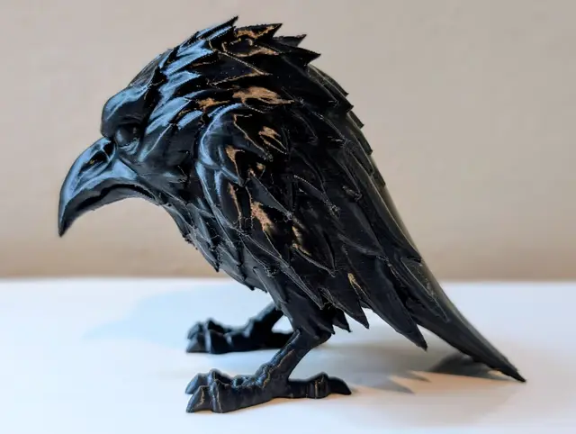 The Shadow Raven – Spooky Shelf Sculpture — modelo 3D