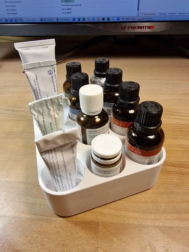 Homeopathic medicine tray — modelo 3D