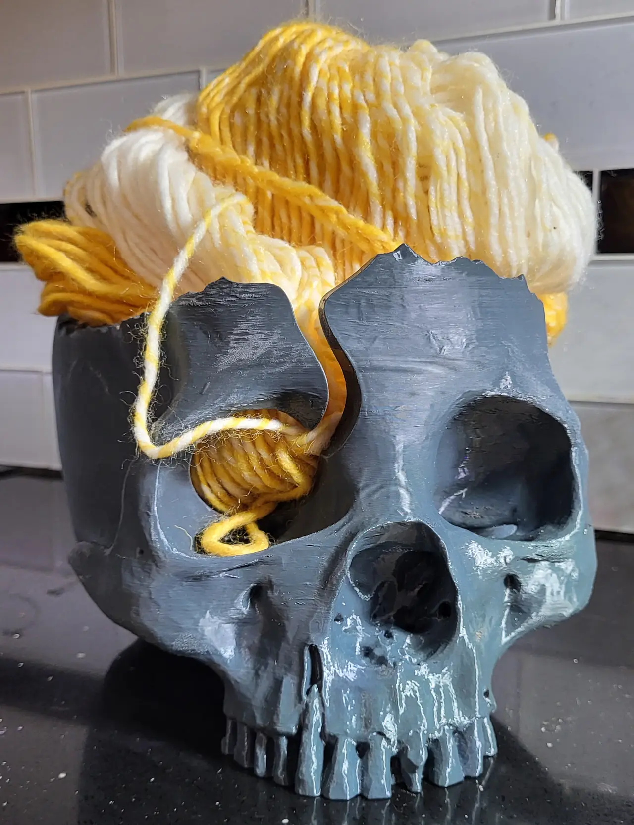 Yarn Bowl Skull — modelo 3D