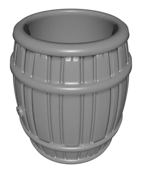 The BIG Barrel - Pen Holder, Candy Dish, DND Dice Holder, WHATEVER! — modelo 3D