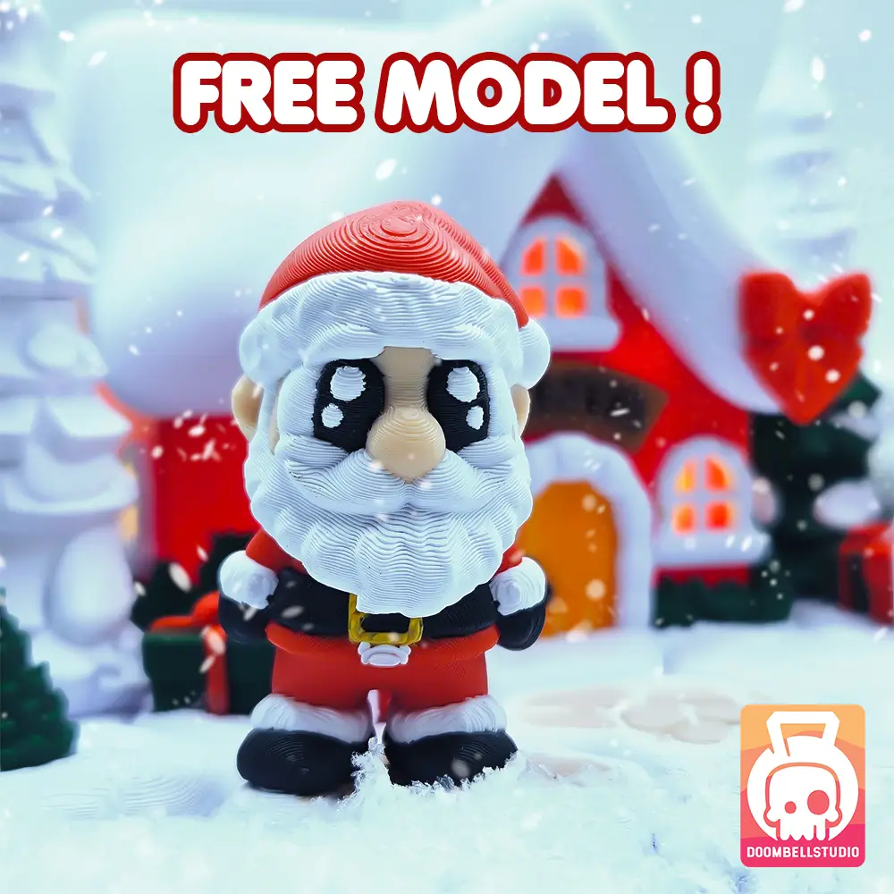 🎅Mini Articulated Free Santa✨🎄 — modelo 3D