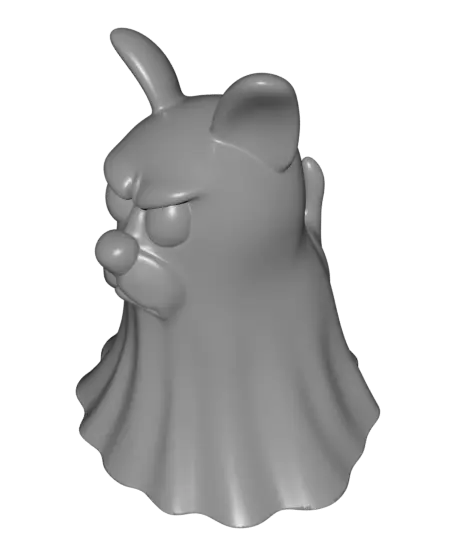 Ghost Pets-Cat and Dog Bobbleheads with Tea Light Stands — modelo 3D