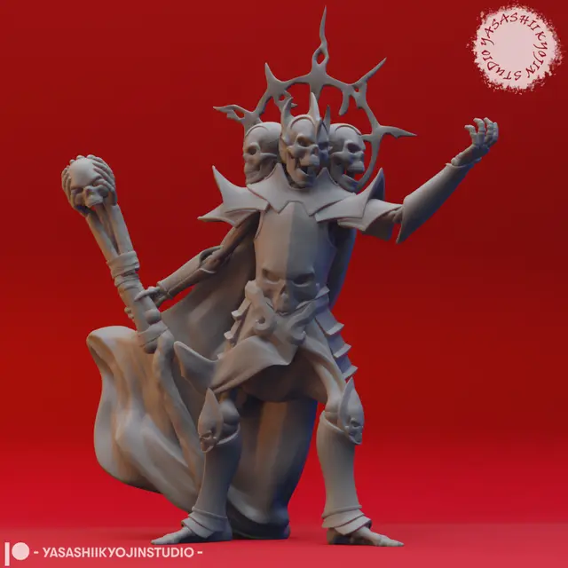 Skull Lord - Tabletop Miniature — modelo 3D