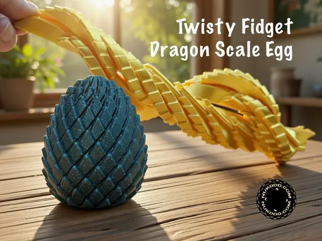 Twisty Dragon Egg Fidget — modelo 3D
