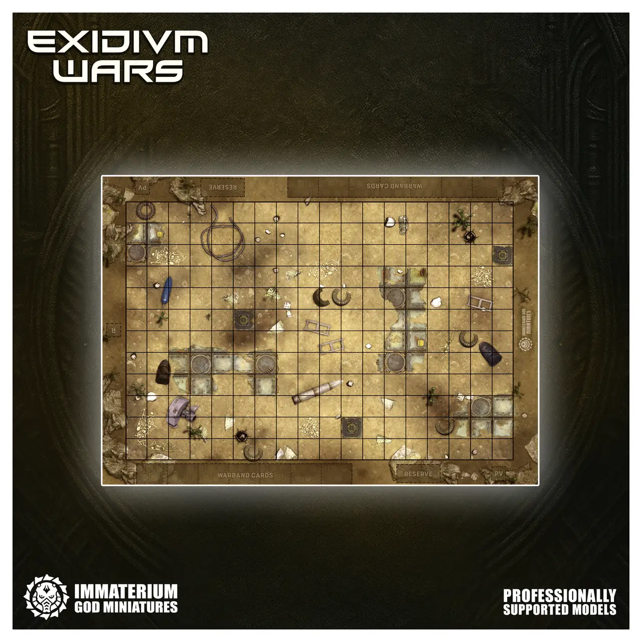 EXIDIVM WARS - 2D Printable board (Rustborn) — modelo 3D