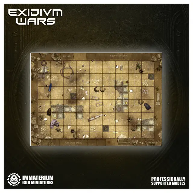 EXIDIVM WARS - 2D Printable board (Rustborn) — modelo 3D