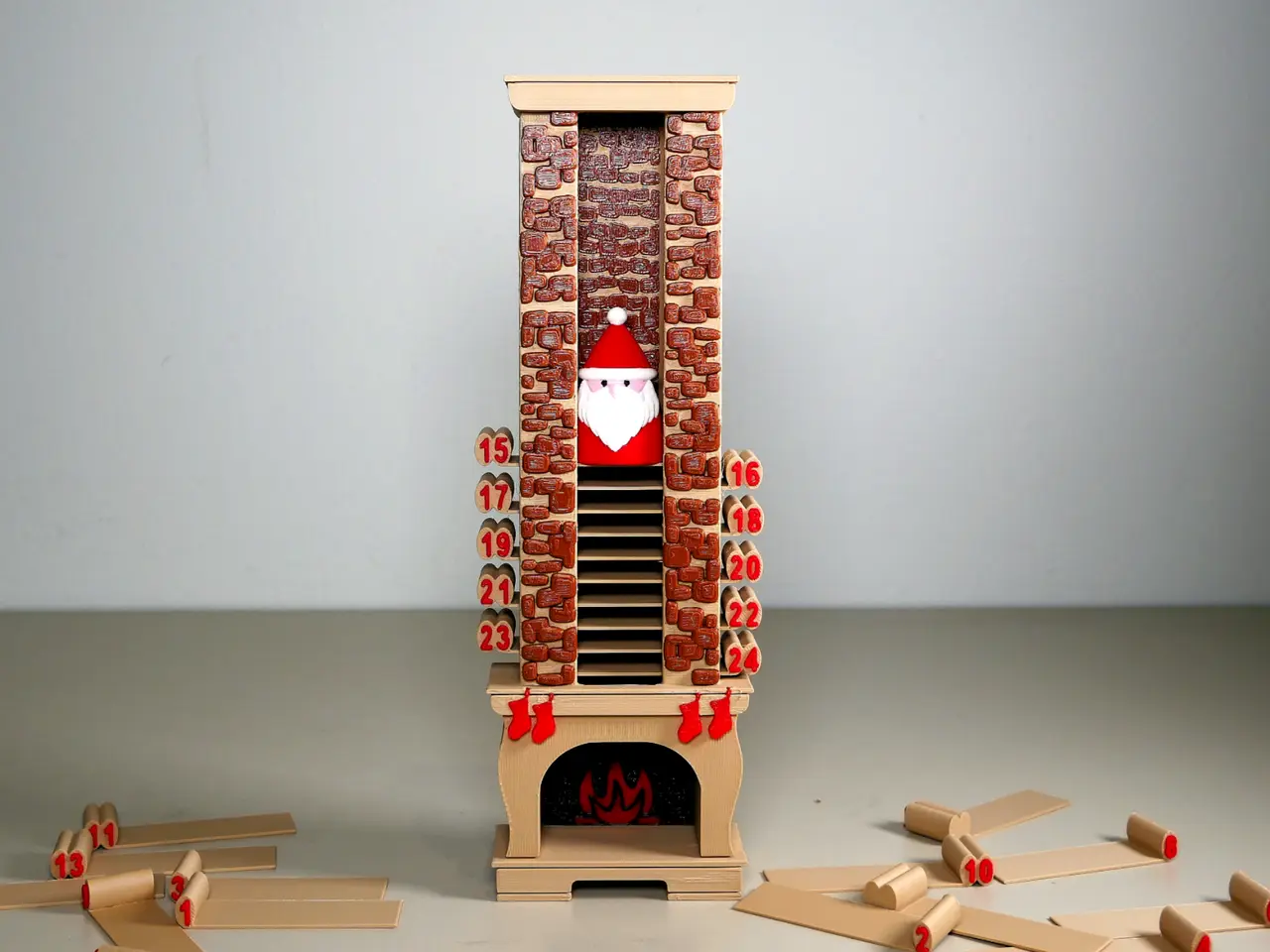 Santa Advent Calendar — modelo 3D