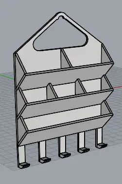 HANGING ORGANIZER FOR SMALL THINGS — modelo 3D