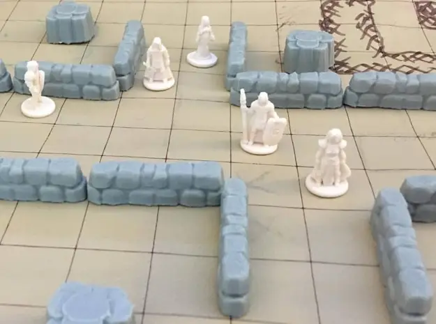 Low Stone Walls (18mm scale) — modelo 3D