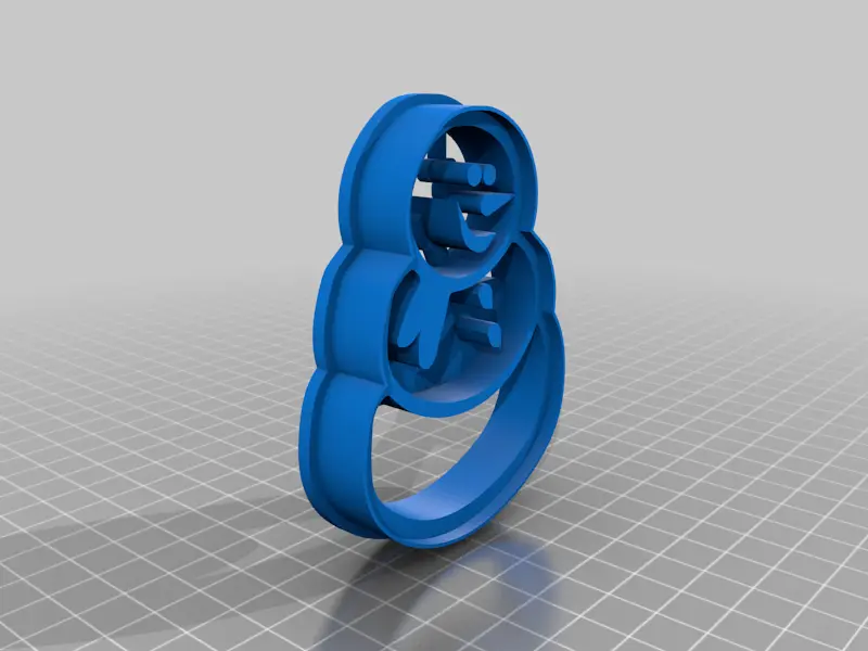 Snowman Cookie Cutter — modelo 3D