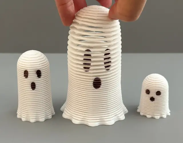 Stretchy Springy Ghosts (3 sizes) — modelo 3D
