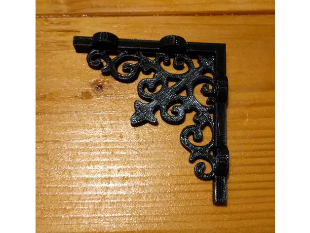 Victorian Style Shelf Brackets - 4" shelf — modelo 3D