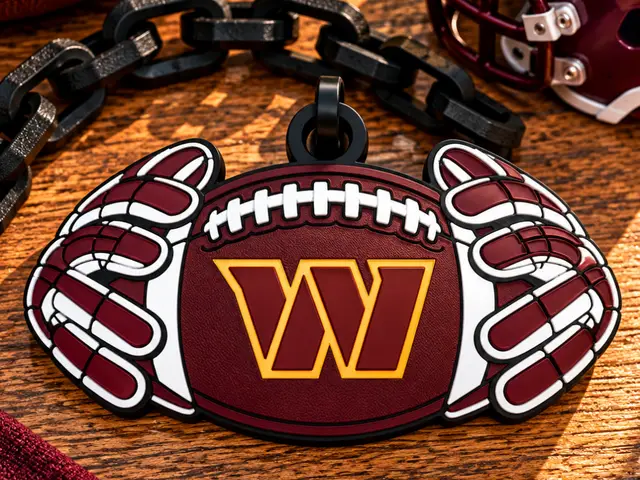 Washington Commanders Football & Gloves Hype Chain — modelo 3D