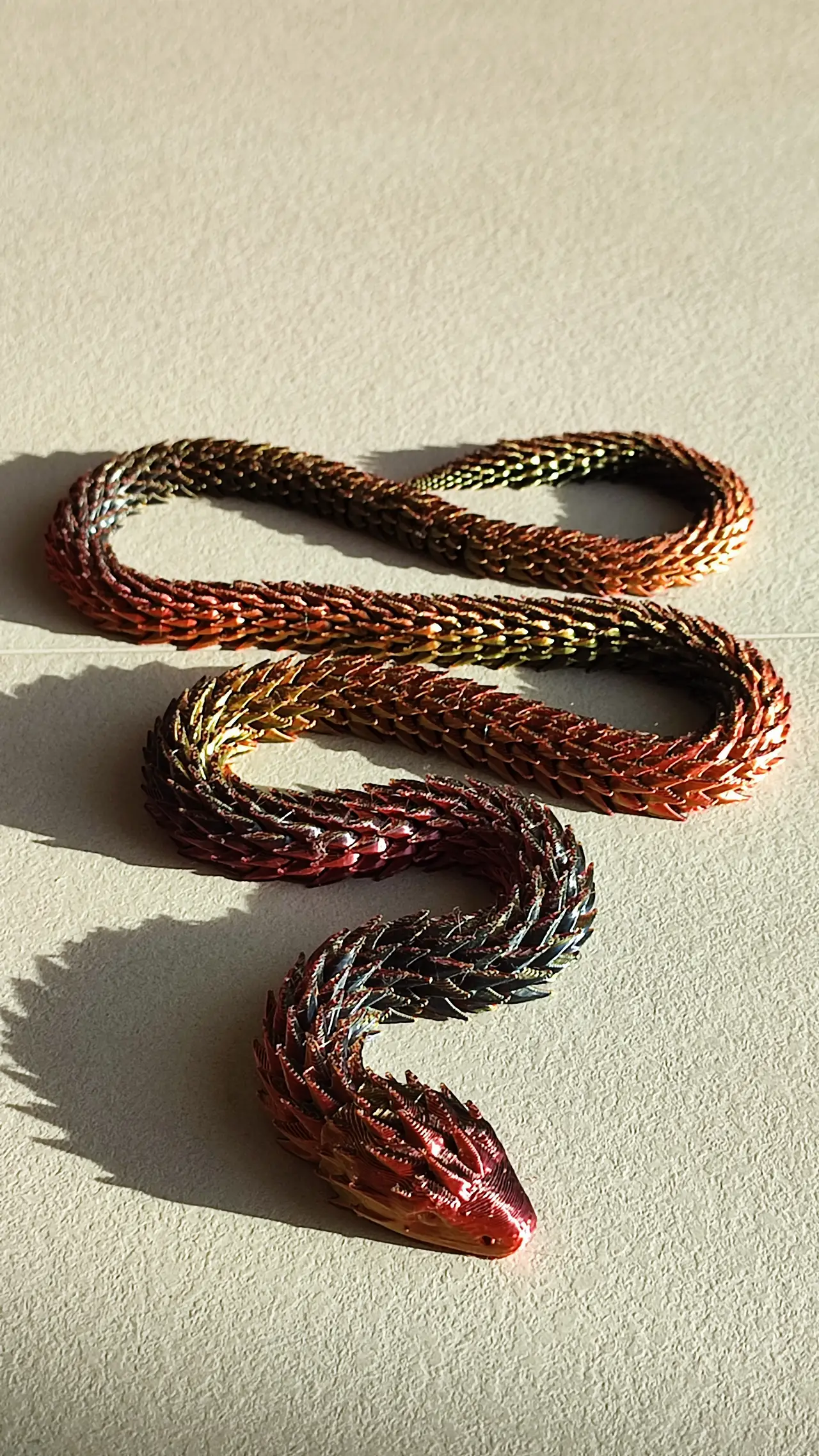 Ultra articulated Snake - up to 2,3m long !!! — modelo 3D