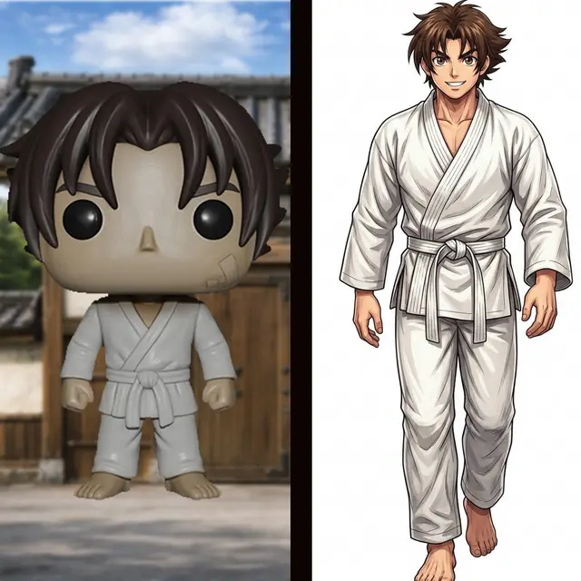 Kenichi Shirahama (Gi de karate) Funko pop - Kenichi — modelo 3D