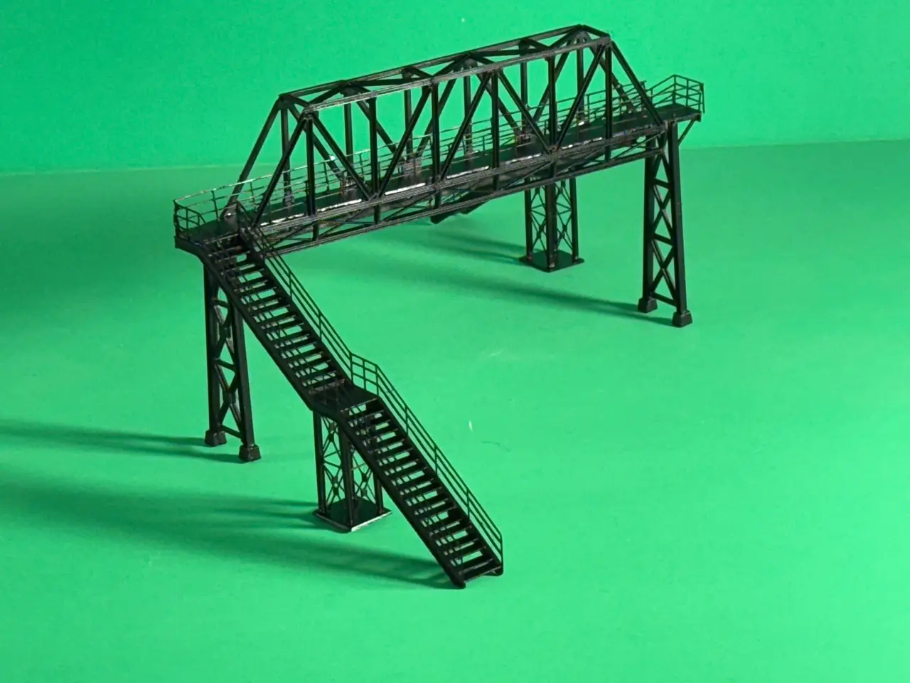 #HOChallenge PEDESTRIAN CROSSOVER BRIDGE 1:87 HO SCALE — modelo 3D