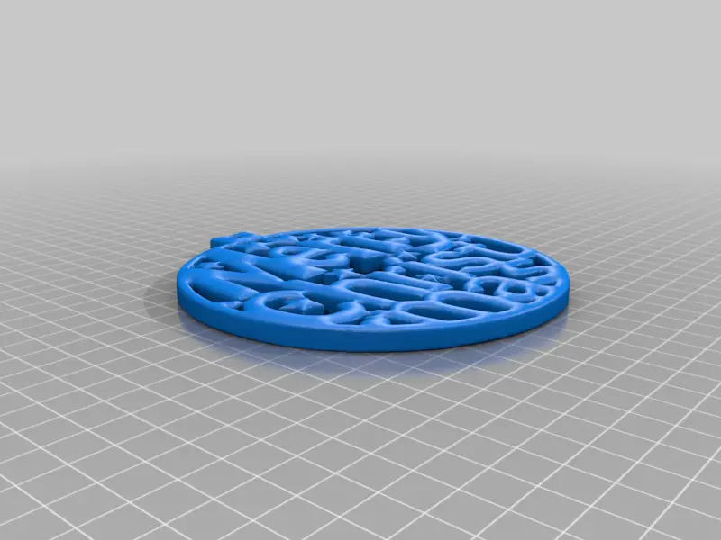 Christmas Tree Ornament - Merry Christmas — modelo 3D