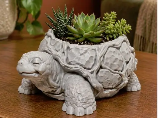 Turtle flower pot — modelo 3D