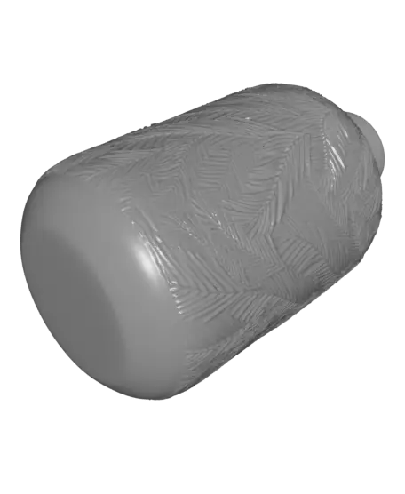Frosted Pine Vase for Christmas Decor — modelo 3D