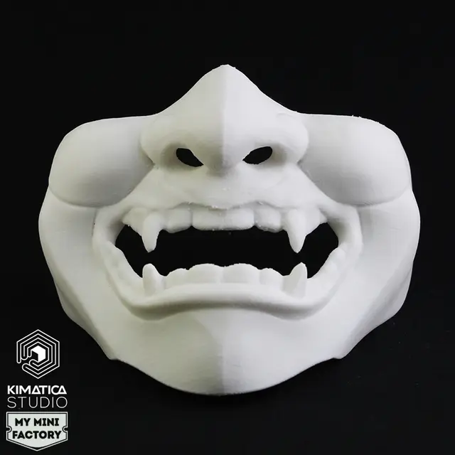 Kimatica Glitchy Geisha Mask — modelo 3D