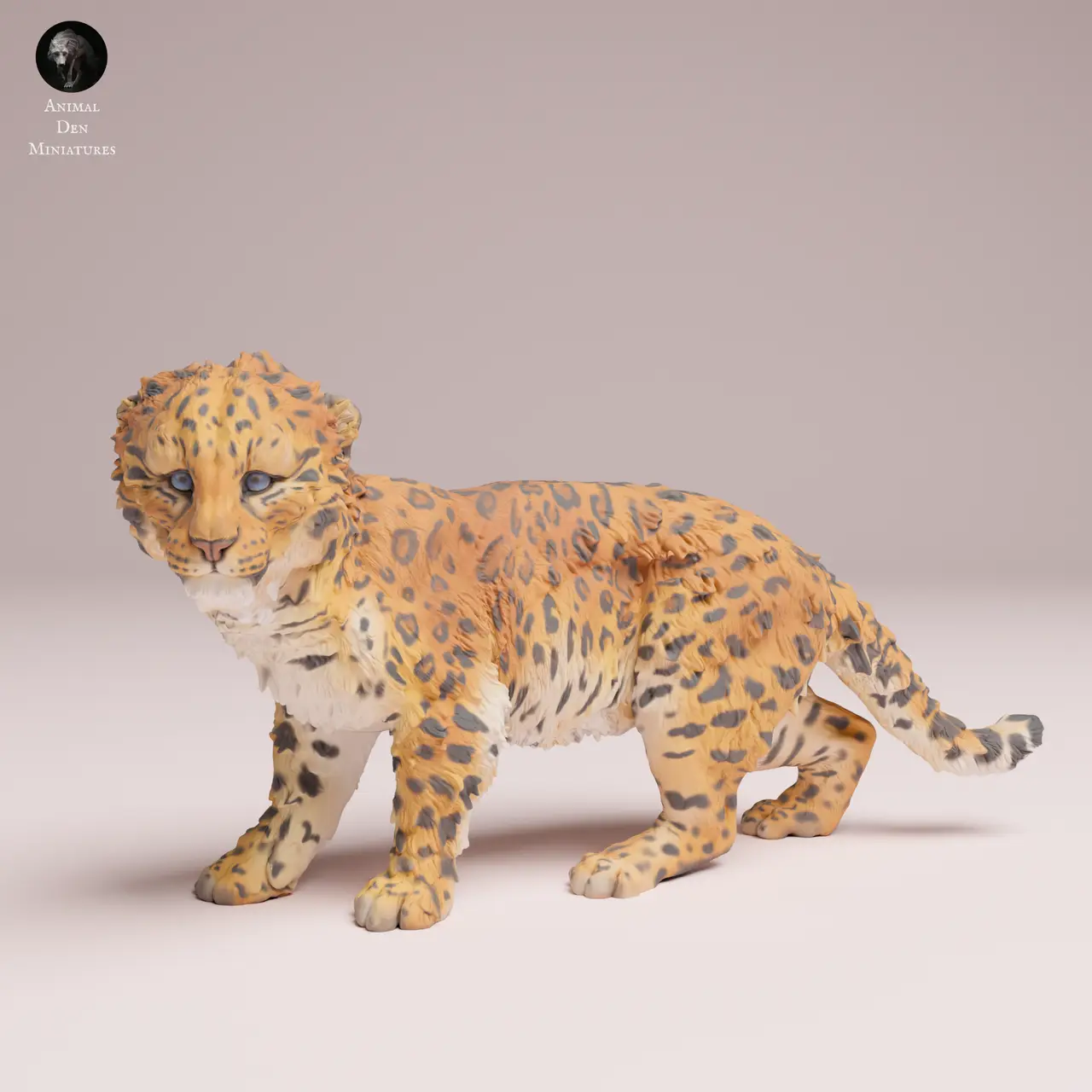 Amur Leopard Cub - Animal pre-supported — modelo 3D