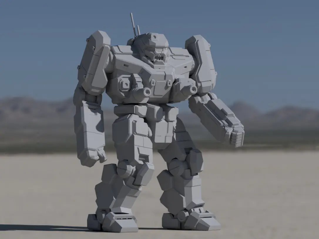 BNC-3M Banshee for Battletech — modelo 3D