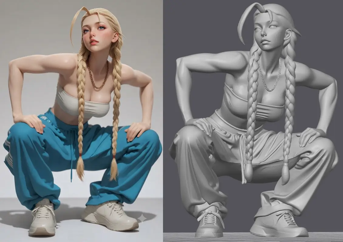 Cammy Streetwear — modelo 3D