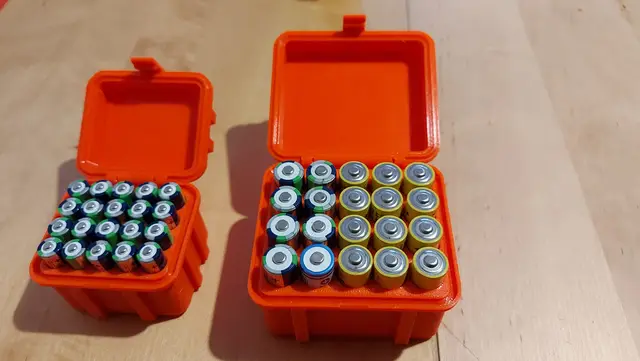 Rugged Box for 20x AA / AAA batteries — modelo 3D