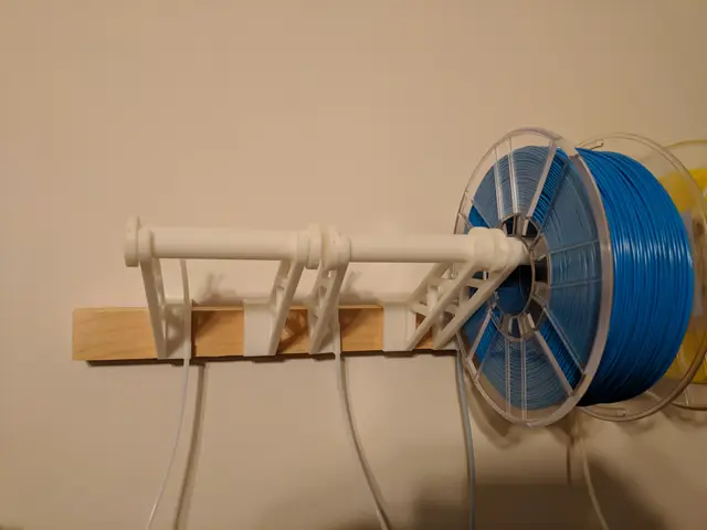 1x Anything Filament Hanging Bracket with Bowden Tube to feed any printer at any input angle — modelo 3D