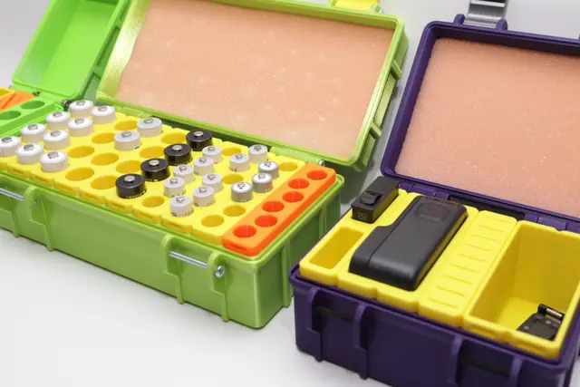 Rugged Box with Modular Slots (Parametric) - Normal height — modelo 3D